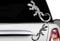 HR-WERBEDESIGN 2X Gecko 20 x 9cm Auto Aufkleber Hawaii Sticker Tattoo Gekko Hibiskus Eidechse