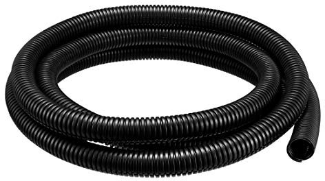 YXQ 10 m Splitdraht-Wellrohr PE Kunststoff Balgschlauch Konservierungsrohr Flexibler Schlauch Schwarz Schutz für elektrische Leitungen Flüssigkabel Abdeckung Hülse