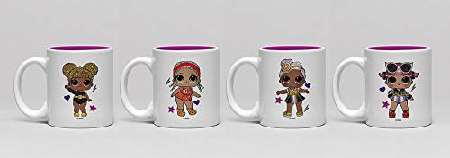 empireposter L.O.L. Surprise - Glitter Squad - 4 Keramik Espresso Tassen im Set - Größe Ø6,5 H7 cm