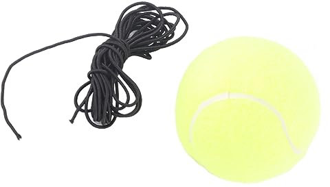 VBESTLIFE Allenatore di palline da tennis Allenatore di tennis con corda in gomma ad alta elasticit¨¤, pratica singola