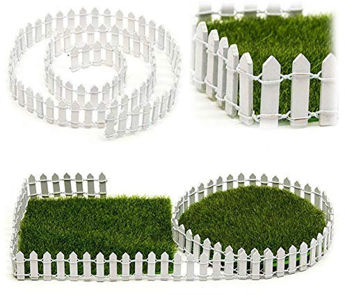 Casecover Weihnachten Miniatur-gartenzaun Aus Holz Gartenzaun Border Bonsai-fee-Garten-Dekoration Ornament DIY Fertigkeit-dekor
