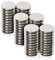 Neodym Magnete 10x2 mm 60 Stück Mini Magnete Extrem Stark 2KG Haftkraft 10mm x 2mm Magnetscheiben Rund Flach