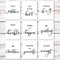 Xinzistar 9 Stück Inspirierende Motivation Poster Wand Foto, Motivierende Sprüche Wanddrucke Für Wohnzimmer Und Schlafzimmer Wanddekoration Für Büro Küche, 25X20Cm