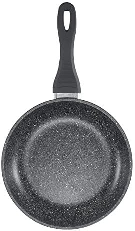 Sovereign Stone Frying Pan with Aluminium High-Tech Coating - Frying Pan - Pots & Pans, Induction Frying Pan, Stainless Steel Frying Pan, Induction Hob, Non Stick Pan (24cm)