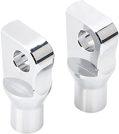 Bid4ze Passenger Highway Fußrasten männliche Halterung Peg Adapter für Harley Dyna Electra Glide Fatboy Softail Sportster 883 1000 1200 Chrom