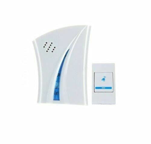 Wireless Door Bell with Portable Chime with 100mm Size Doorbell Cordless Remote