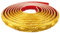 ITTA Flexible Zierleiste, selbstklebend, abziehen und aufkleben, Diamant-Wandverkleidung für Schrankkanten, Wandkanten, Türen, Spiegelrahmen, Heimdekoration, 2,2 cm x 3 m, goldfarben