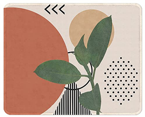 ITNRSIIET Tapis de Souris Gaming Tapis Souris avec Bord Cousu et Base en Caoutchouc Antidérapante, Surface Spéciale Texturée Résistant à Usure, 260 x 210mm Epaisseur 3mm,Style Abstrait Moderne