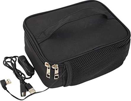 LIUla Chauffe-Aliments Portable USB,Sac à Lunch Chauffe-Plats - Fourre-Tout Chauffant pour déjeuner à Prise USB, Chauffe-boîte à Lunch Chauffant pour Bureau, Voyage, Cuisine à Domicile