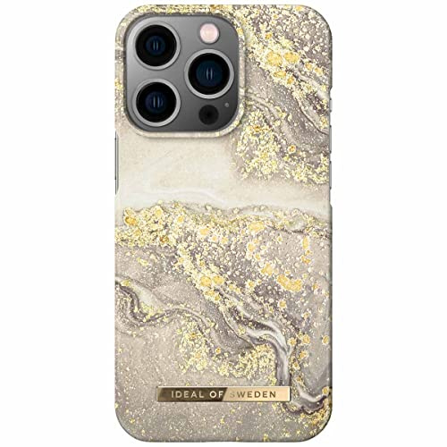 IDEAL OF SWEDEN Fashion Case iPhone 14 Plus Sparkle Greige Marble