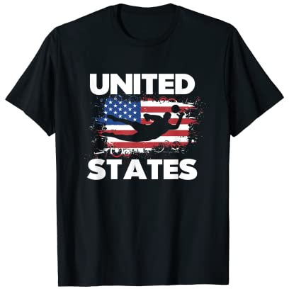 Bandera de Estados Unidos | Fútbol | Futbolista americano Camiseta