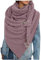 Rrunsv Damen Winterschal - Halloween-Schal, Warm, Fledermaus-Druckknopf, Weich, Lässig, Halstücher, Tücher, Dreieck Schal Mit Eule