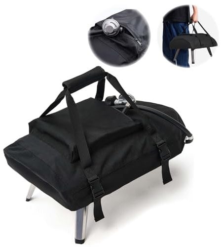 NOELIFE Waterproof Cover for Ooni Koda 12 Pizza Oven, Accessories for Ooni 12, Pizza Maker Carry Cover with Top Pocket for Attachments, with Straps in the Bottom for Fixation (Oven Not Included)