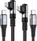 Cable iPhone USB C 90 Grados 2Pack-1 metros, Cable iPhone ,Carga Rápida PD, nylon trenzado, compatible con iPhone 14