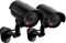 Mikikit Outdoor Security Camera Realistic Cctv Camera Flashing for Day/night (2 x Aaa Batteries Not Included)