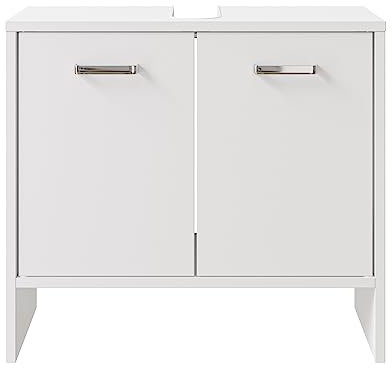 Pelipal Waschbeckenunterschrank Quickset 300 in Weiß, 60,6 cm breit | Waschbeckenschrank ohne Waschbecken mit 2 Türen