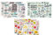 moorg Set mit 6 amerikanischen Tischsets im Vintage-Stil, aus Kunststoff, waschbar, 44 x 28 cm, Platzdeckchen aus PVC (Street Food)