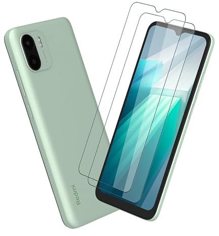 [2 Stück] für Folie Xiaomi Redmi A2 Panzerglas, für Displayschutz Xiaomi Redmi A1 Schutzfolie, 9H Härte, Anti-Kratzer, Sensitive Touch, für Schutzglas Xiaomi Redmi A1/A1+/A2/A2+ Screen Protector