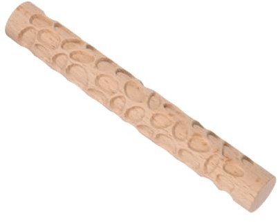 CoCud Rouleau en Bois D'Argile de 6 Pouces avec Texture de Pavé en Relief pour la Cuisson de l'Argile