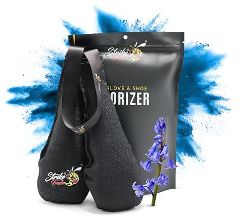 Strike Fresh Boxing Glove & Shoe Deodorizer, Absorbs Moisture, Improves Hygiene & Freshens, Shoe Odour Eliminator & Trainer Freshener, Ideal for All Sports, Perfect Fit (Bluebell Scent)