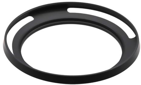 Toileum Paraluce cavo da 77 mm, paraluce curvo ventilato da 77 mm, paraluce in metallo da 77 mm per paraluce largo 77 mm (nero)