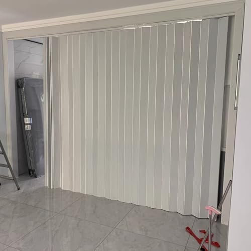 Porte a libro Porta a fisarmonica per interni con accessori, Porte Bifold personalizzabili per cucina, soggiorno, balcone, cantina, Porta pieghevole grande e piccola per la privacy(80x200cm/1.5x78.7in