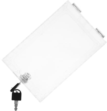 KONTONTY Locking Thermostat Cover for Wall Mounted Thermostat Protective Case Key Lock Box