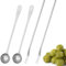 Eophmi 4Pcs Pickle Kit - 7.3 inch Olive Spoon & Pickle Fork - Stainless Steel - 4 Pcs
