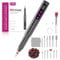 Professional Electric Nail Files – 12 in 1 Nail Drill File with 5 Adjustable Speed Levels, 35000RPM and LCD Display, for Acrylic & Gel Nails, Manicure and Pedicure at Home or Salon (Silver Grey)