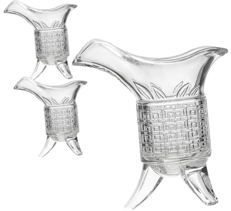 TOBBOMEY Bicchieri da Vino in Vetro Trasparente Calici e Decanter Bar e Feste Design e Funzionale