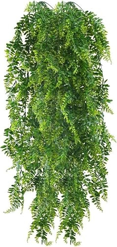 Minnhua 2PCS Piante Finte Cadenti 115cm Piante Pendenti Artificiali Esterno | Pianta Finta Cadente da Interno Finte Piante da Appendere Edera Finta da Interno per Balconi Casa Giardini Parete
