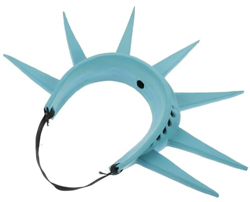 GLSTOY Stirnband und Fackel Statue Freiheitsstatue für Patriotische Kostüme und Halloween Partys aus Stoffen mit Bequemer Passform