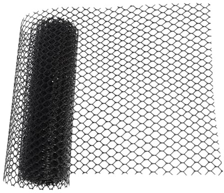 LOORGVEL Balkon Sicherheitsnetz für Haustiere 40x500cm Schwarzes Kunststoff Schutznetz mit 0,8cm Maschenweite Wetterbeständig und Flexibel für Katzen und Hundeschutz