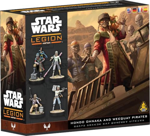 Asmodee, Star Wars: Legion – Hondo Ohnaka and Weequay Pirates, Tabletop | Erweiterung, Taktisches Miniaturspiel für 2 Spieler, 120-180 Minuten, Strategiespiel ab 14 Jahren, Mehrsprachig