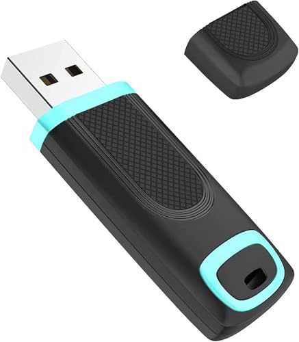 Vansuny Memoria USB 64GB 3.0 Alta Velocidad Memoria USB 3.0 de 64GB con Indicador LED para PC/Laptop/Audio de Coche/Smart TV (64 GB, Cian)