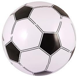 1 Ballon Foot Gonflable 40 cm - Jeu Animation - Anniversaire Enfant
