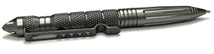 UZI Tactical Pen UZI-TACPEN2-GM Flugzeug Aluminium Selbstverteidigung BestTactical Pen Multi-Tool Überlebens Defender Tool w/ Glassbreaker, Real Kugelschreiber Miltary und Polizei EDC -Gun Metal