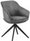 B&D home Esszimmerstuhl ARVIT, Chefsessel Bürosessel Konferenzstuhl Loungesessel Drehstuhl für Esszimmer, Büro, Küche, modern Design, Dunkelgrau Cord, 11102-DAGR-1