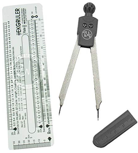 Scrubsmart EKG Caliper und EKG Ruler Metall Messschieber