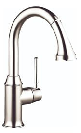 hansgrohe 04216830 Talis C Vorbereitung für ein Loch Küchenarmatur, Poliertes Nickel