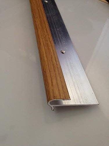 Dural STFAF- 801/0.9m; 8mmStepfloor Oak Effect Screw Down Stair Nosing Profile 0.9m;Aluminium for 7-8mm thick Flooring