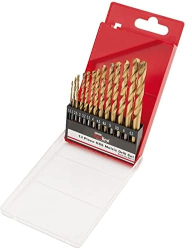 Draper Redline 68415 HSS Metric Twist Drill Set (13-Piece) Blue