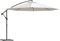 vidaXL Sombrilla voladiza 3,5 m Blanco Arena