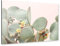 artboxONE Alu-Print 30x20 cm Flower Cacti von Künstler Sisi and SEB