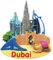 Dubai 3D Burj Khalifa Refrigerator Magnet Travel Sticker Souvenirs Home & Kitchen Decoration Fridge Magnet Collection from China