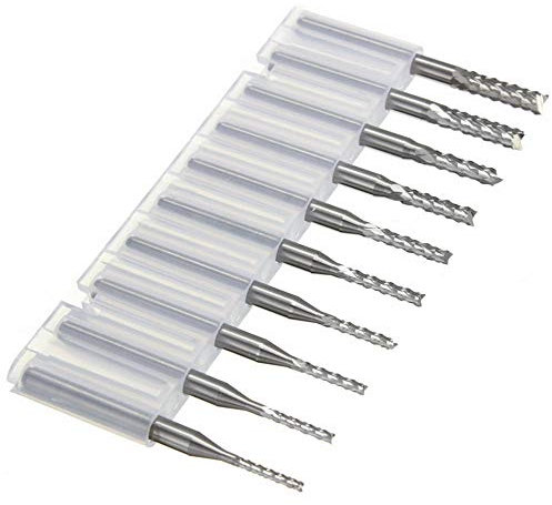 10 Stück Mikro-Bohrer-Set, PCB, CNC, Schmuck, Drehwerkzeugpresse für Dremel-Bits 0,8-3,0 mm