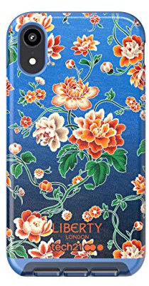 Tech21 Protective Apple iPhone XR Case Ultra Thin Back Cover - Evo Luxe Liberty Grace - Blue
