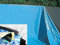 EDG Liner Piscine Hors Sol – Ovale - Dimensions 730 x 370 cm – Hauteur Paroi 1.22m à 1,32m - Montage Overlap - Coloris Bleu Uni - Spécial Piscine Acier - Idéal en Remplacement Rénovation