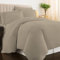 Pizuna 100% Cotton Double Duvet Cover Set Simply Taupe, 400 Thread Count Long Staple Cotton Duvet Cover 200x200cm, Sateen Weave Quilt Cover with Button Closure (Double Duvet Cover Cotton)