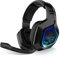 SPIRIT OF GAMER - XPERT-H900 - Cuffie Wireless Full Black Pro Gamer - Bassi Potenti - LED Blu - Ecopelle - Microfono - Autonomia 12H - PS5 / PC / PS4